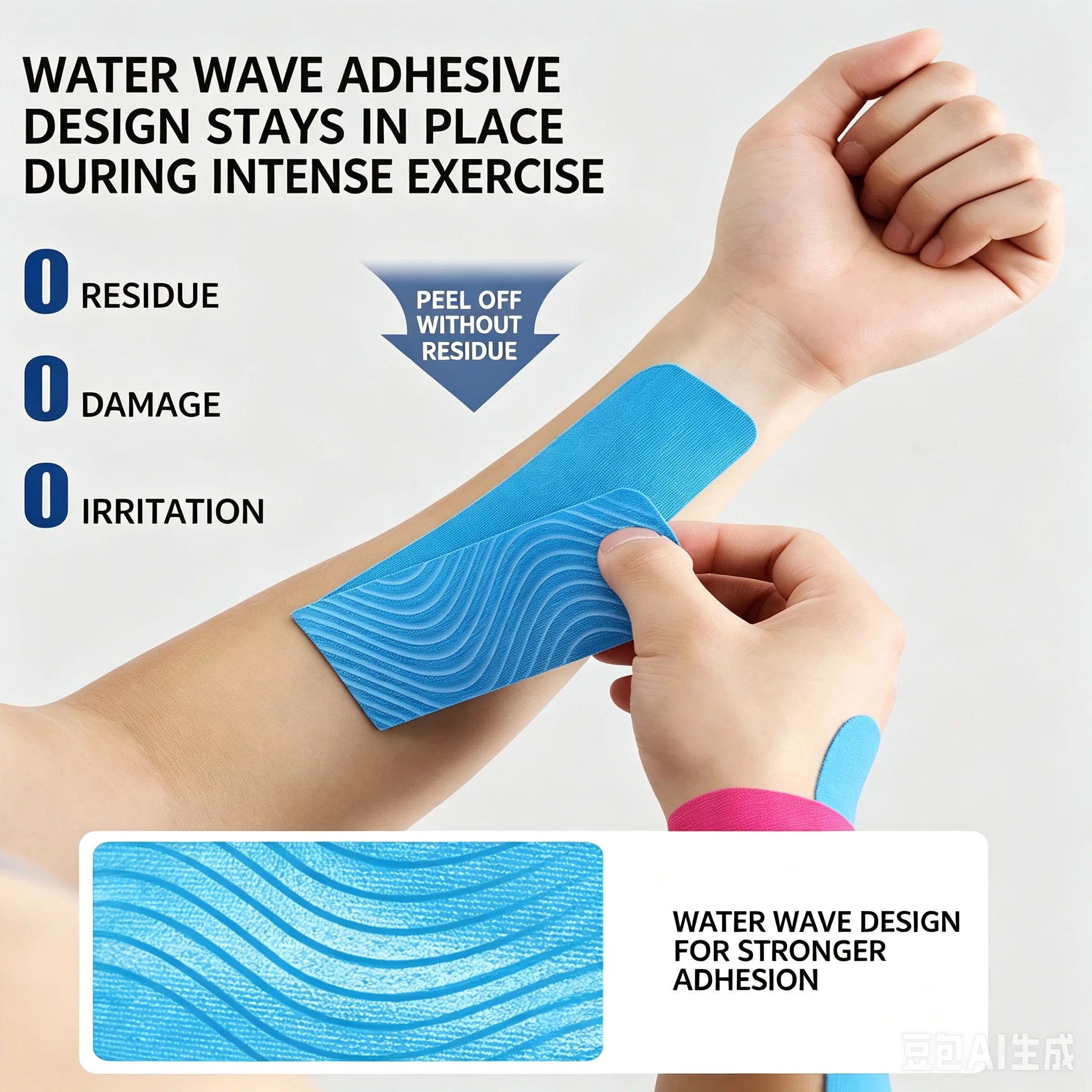 Sports Kinesio Tape Muscle Kinesiology Elastic Knee Pain Relief Strain Patch Athletic Recovery Stickers Fitness Bandages Qme
