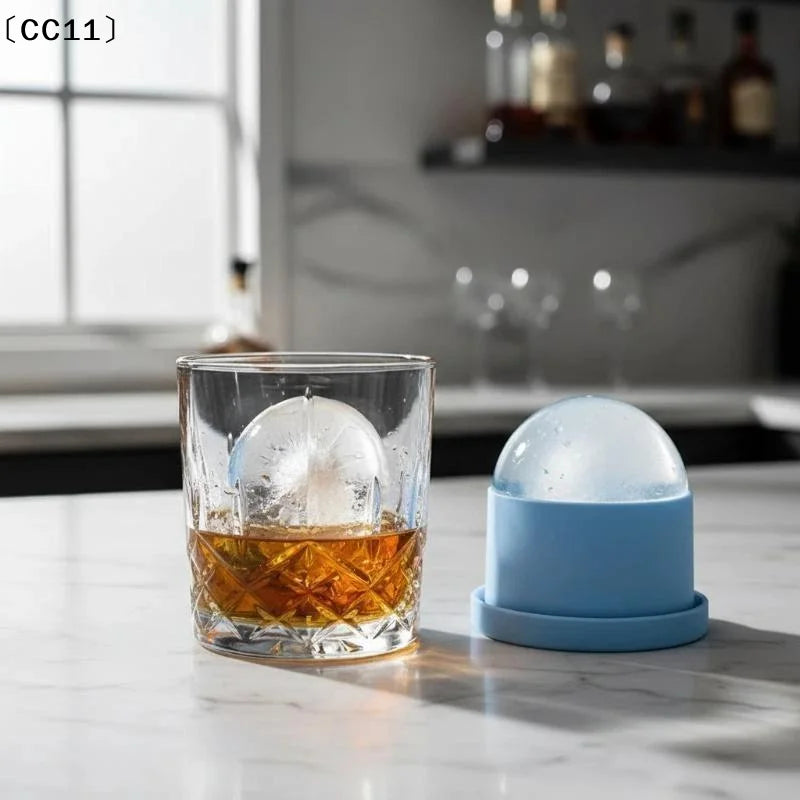 Ice Maker Food Grade Sphere Mold Stackable Slow Melting DIY Ball Qme