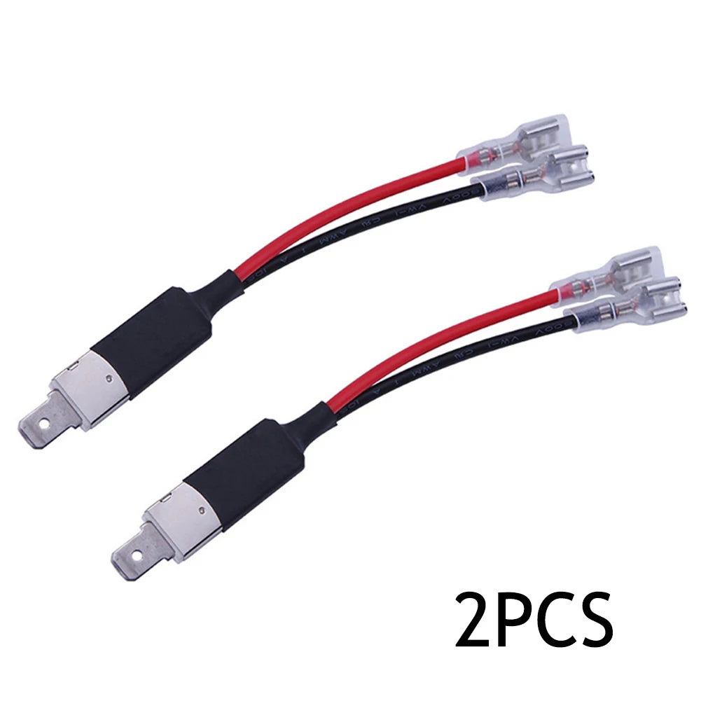 2Pcs LED H1 H1 LED Single Conversion Converter LED Replacement Bulb Single Converter Wiring Headlight Bulb Connector Qme