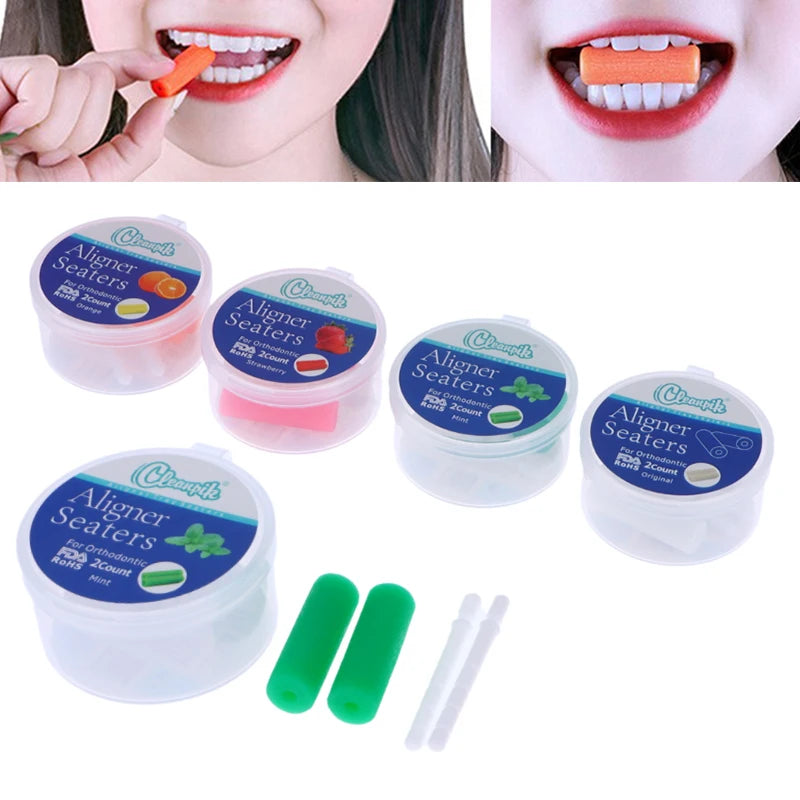 Teeth Chewie Patient Tooth Aligner Chewies Aligners Tray Brackets Qme