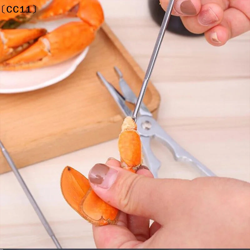 Seafood Crackers Crab Forks Lobster Opener Clip Leg Sheller Nuts Qme