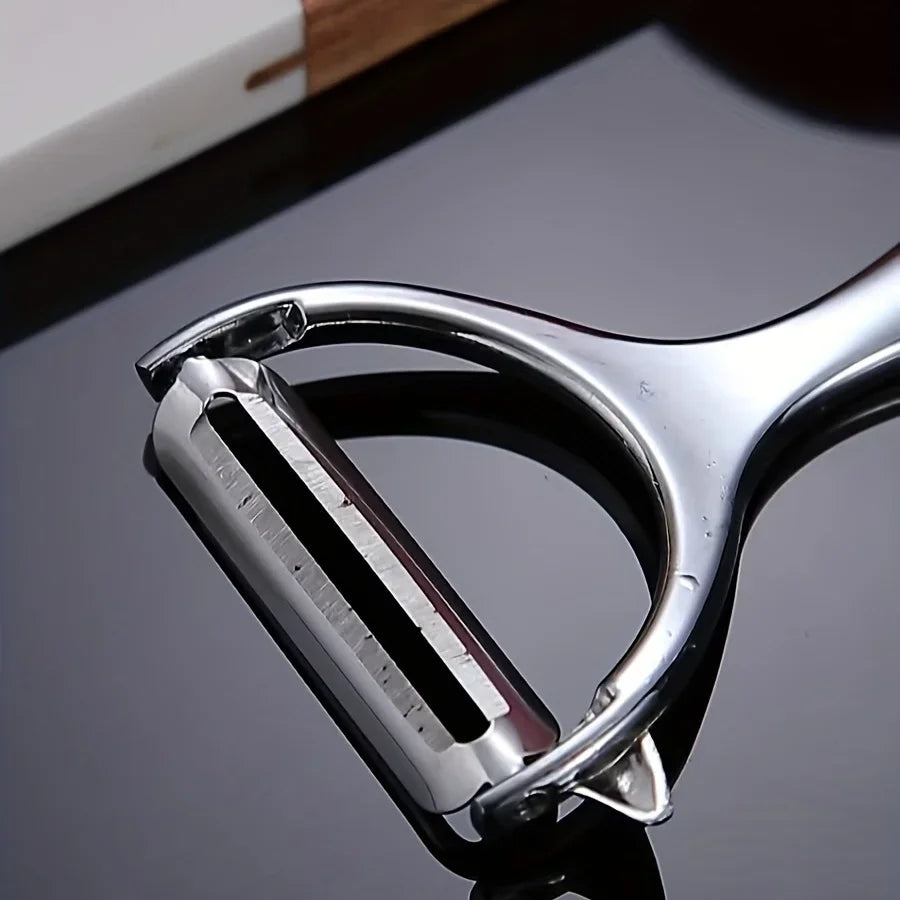 1pc Premium Y-Shaped Metal Peeler - Straight Edge Vegetable & Fruit Peeler for Potatoes, and More - Durable Kitchen Gadget Tool Qme