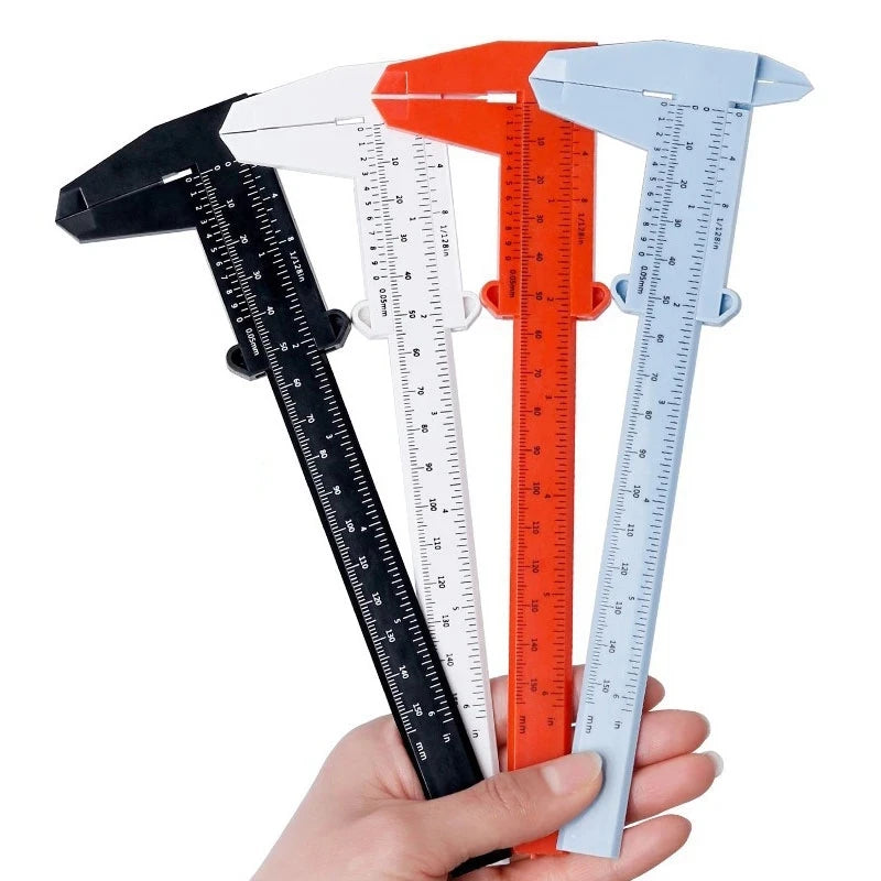Portable Plastic Eyebrow Measuring Vernier Caliper Tattoo Ruler Qme