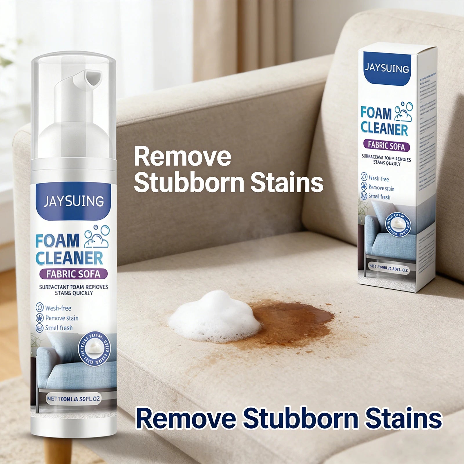 Sofa Foam Cleaner Cleaning Stubborn Stains Eliminate Odors Efficient Formula Not Damaging Sofa Maintain Softness Fabric Cleaner Qme