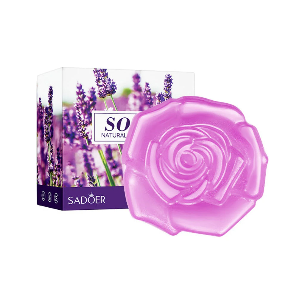 Lavender Essential Oil Soap Creative Handmade Facial Cleansing Deep Qme