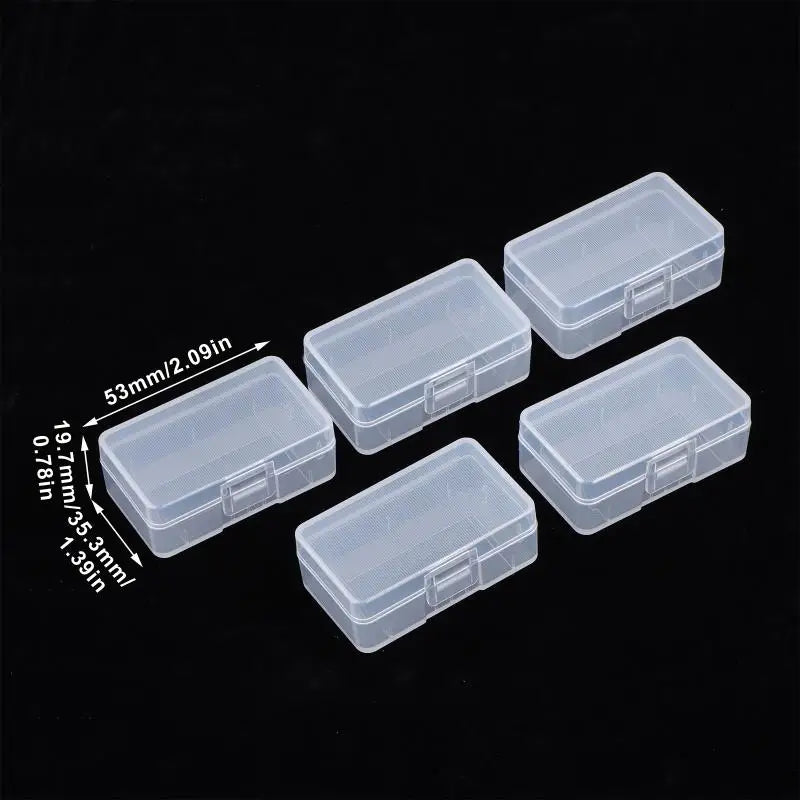 9V Battery Holder Transparent Plastic Storage Boxes Durable Cell Qme A1