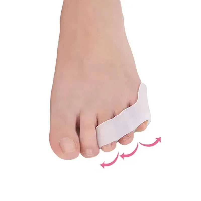 Three Hole Little Toe Separator Overlapping Toes Bunion Blister Qme WHITE