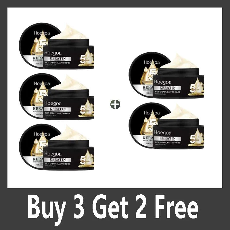 Keratin Hair Mask Moisturizer Conditioner Soft Smooth Frizz Damaged Repair Damaged Hair Restore Shine Hair Mask Qme Buy 3 Get 2 Free