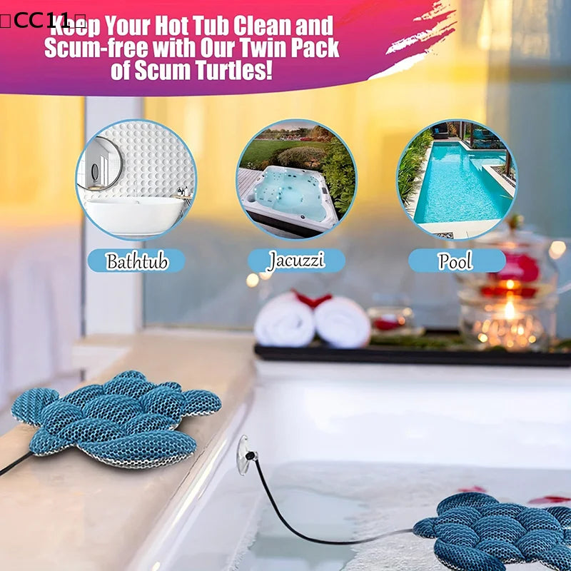 Tub Scum Absorber Reusable Spa Oil Absorbing Sponge Floating Ball Qme