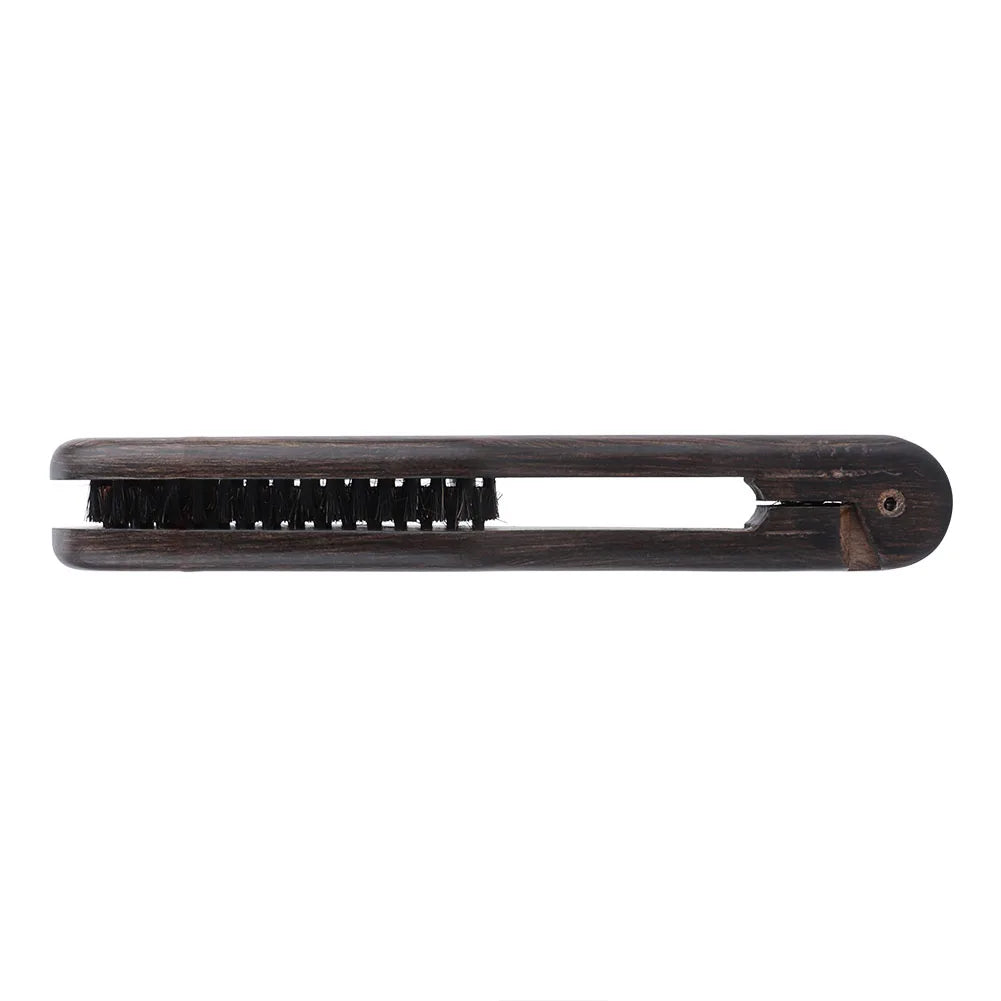 Double Brushes Comb Hairdressing Comb Professional Hairdressing Comb Double Brushes Wooden Anti static Hair Straightener Tool Qme