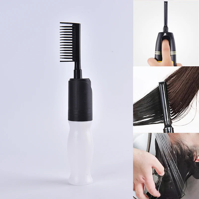 Hair Colouring Comb Professional Empty Dye Bottle Applicator Brush Qme