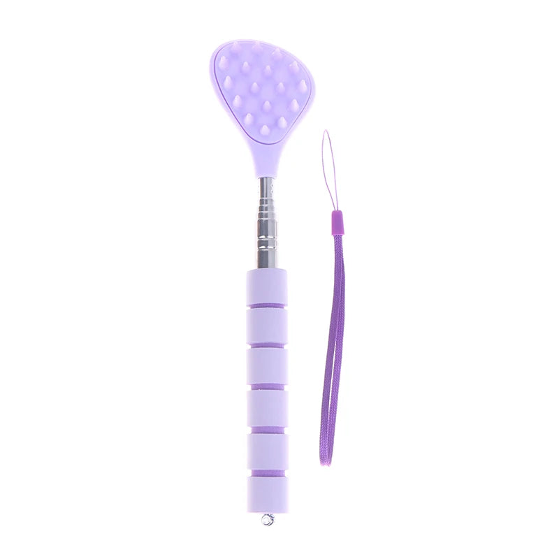 Extendable Cactus Back Scratcher Portable Point Massage Stick Men Qme Purple
