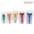 4/5pcs Set Bias Tape Maker Splicing Cloth Maker Binding Tool Overlocking Stitch Quilting Sewing Accessories DIY Craft Qme 5pcs