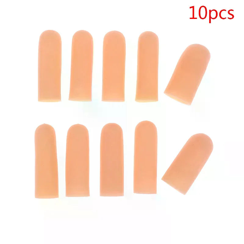 Silicone Gel Tube Hand Bandage Finger Protector Anti-cut Heat Qme
