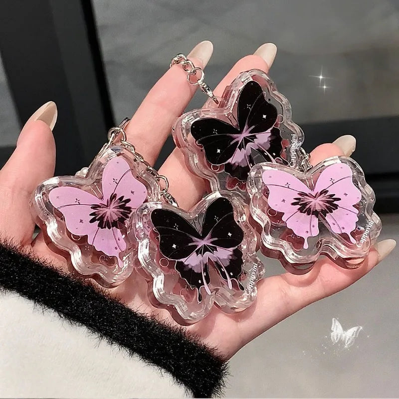 Watermelon Juice Solid Lip Gloss Butterflies-shape Water Gloss Lipstick Lasting Hydrating Lip Tint Waterproof Lip Gloss Makeup Qme