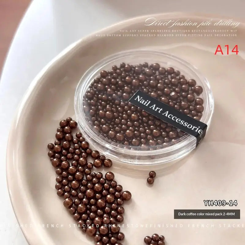 Creative 2- Pearl Resin Charms Nail Art Projects Unique Manicure Qme A14