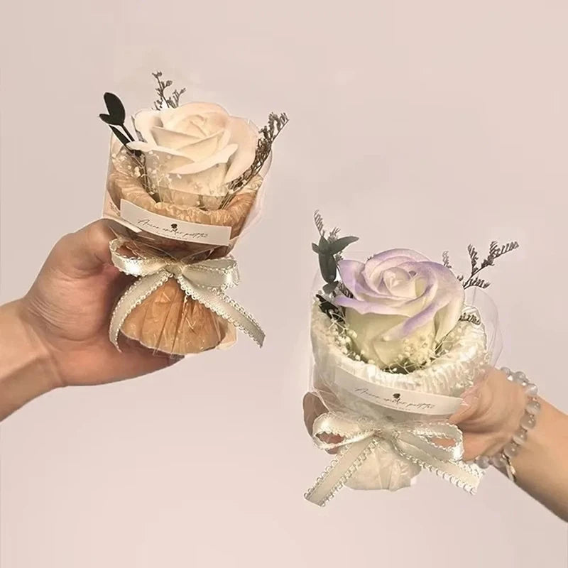 Mini Pocket-meeting Small Bouquet Rose Sunflower Eternal Flower Qme