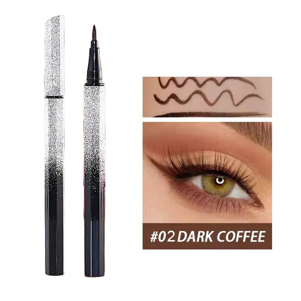 Starry Eyeliner Pen Waterproof Smudge-proof Quick-dry Long-lasting Qme 02