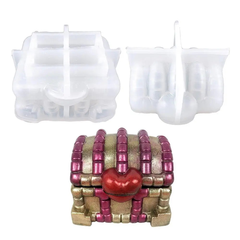 Resin Box Mold Non Stick Silicone Molds Lid Supplies Easy Demoulding Qme White China Mainland