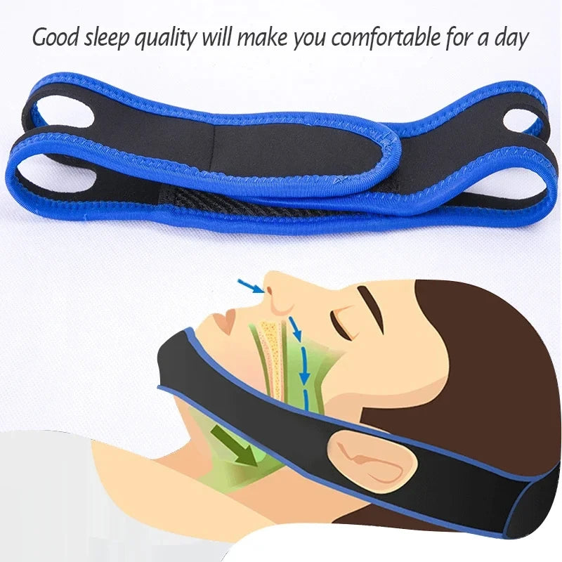 Adjustable Anti-snoring Belt Chin Support Facial Lifting Stretching Qme