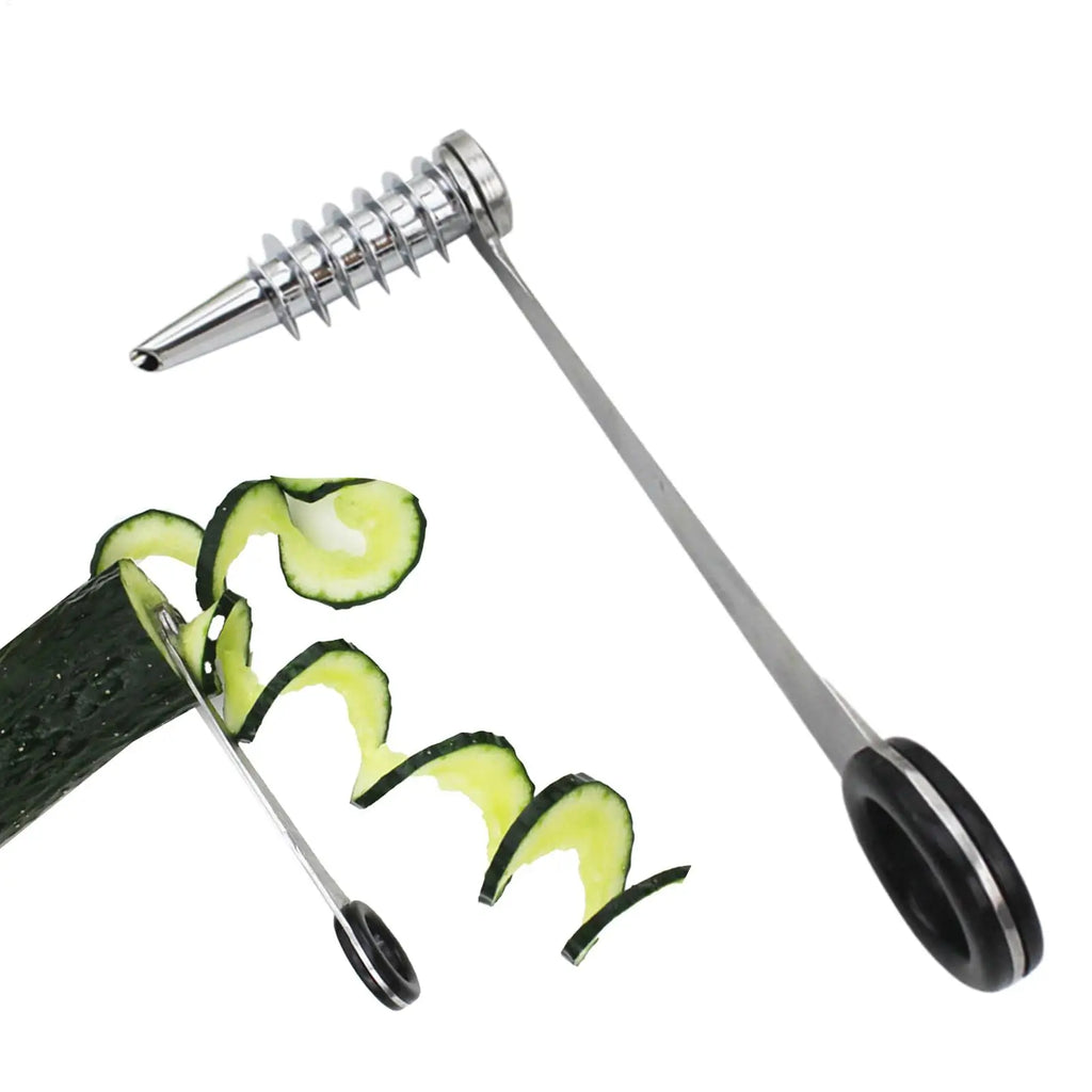 Zucchini Spiralizer Noodle Maker Stainless Steel Zucchini Cutter Slicer Lightweight Kitchen Tools for Cooking Cucumber Potato Qme