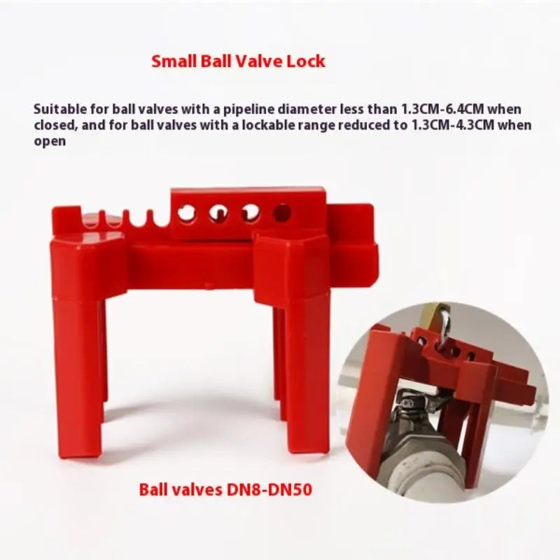 DN8-DN50 Adjustable Ball Valve Lockout Prinzing Tap Water Pipeline Valve Ball Valve Handle Open Isolation Safety Lock Devices. Qme