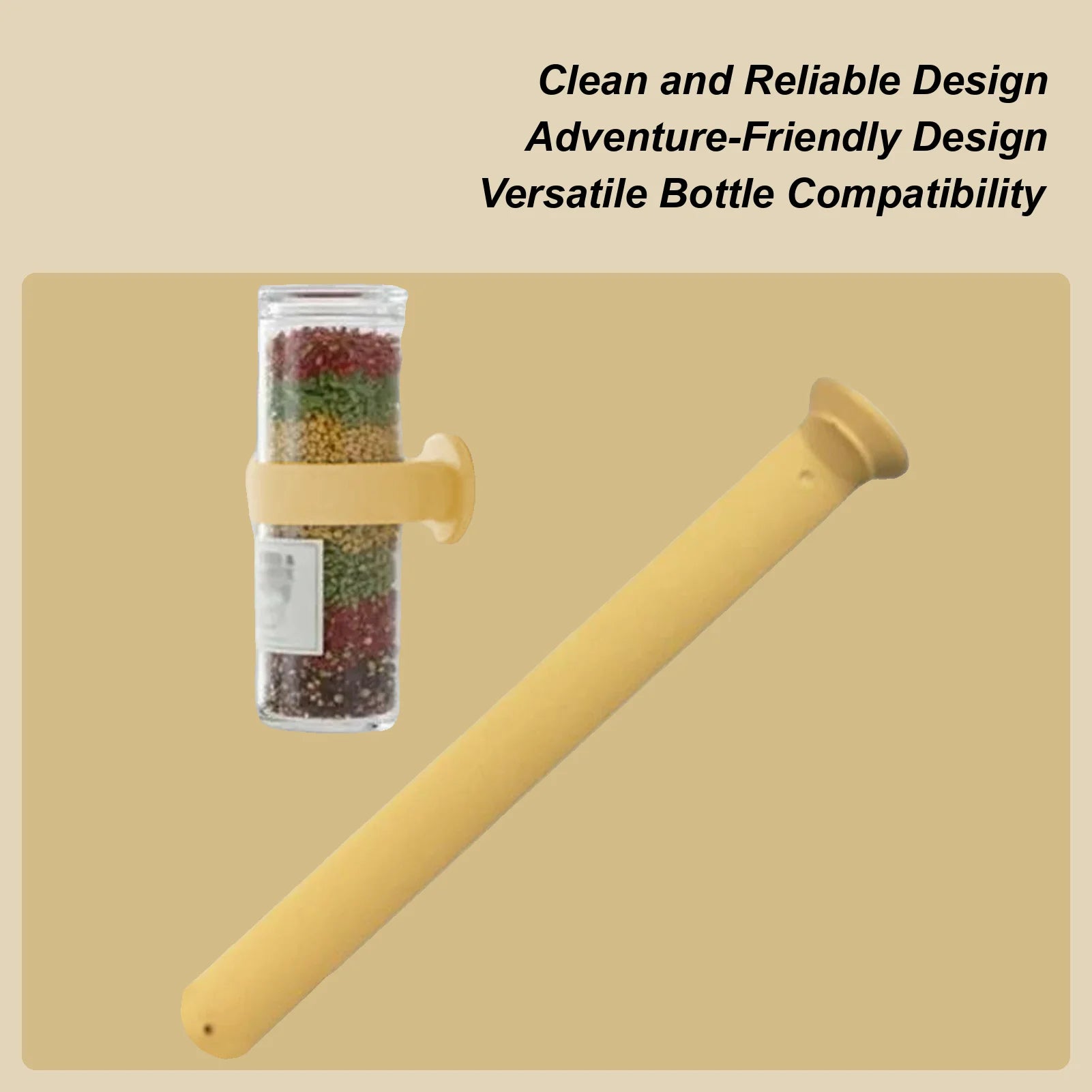 Wall Mount Bottle Holder Silicone Rack Cooking Seasoning Bracket Qme