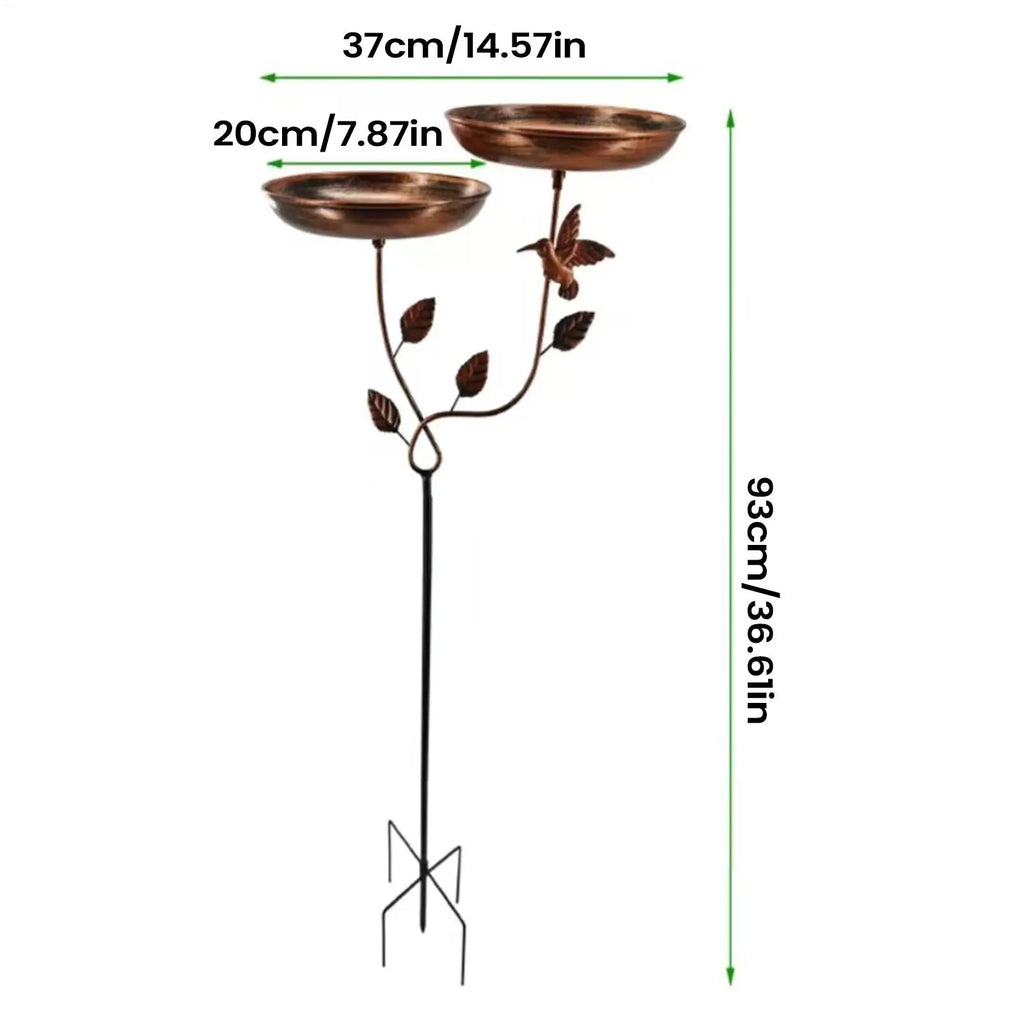 Bee Watering Station With Stake Metal Yard Decor Pollinator Bee Bath Water Bowl For Indoor Outdoor Pathway Yard Lawn Driveway Qme