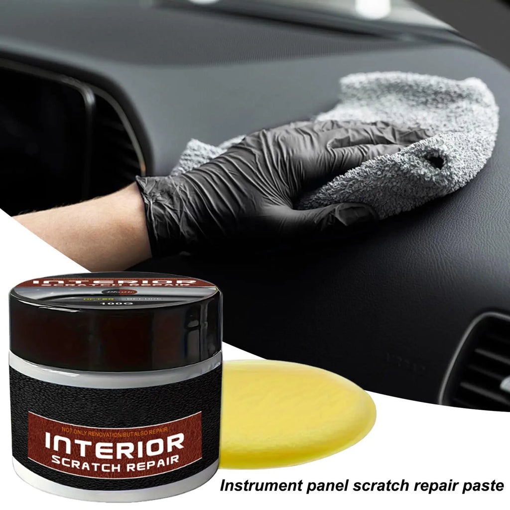 Dashboard Restorer for Car Interior Powerful Dashboard Scratch Repair Paste Car Parts Refurbish Wax Portable Scratch Repair Wax Qme