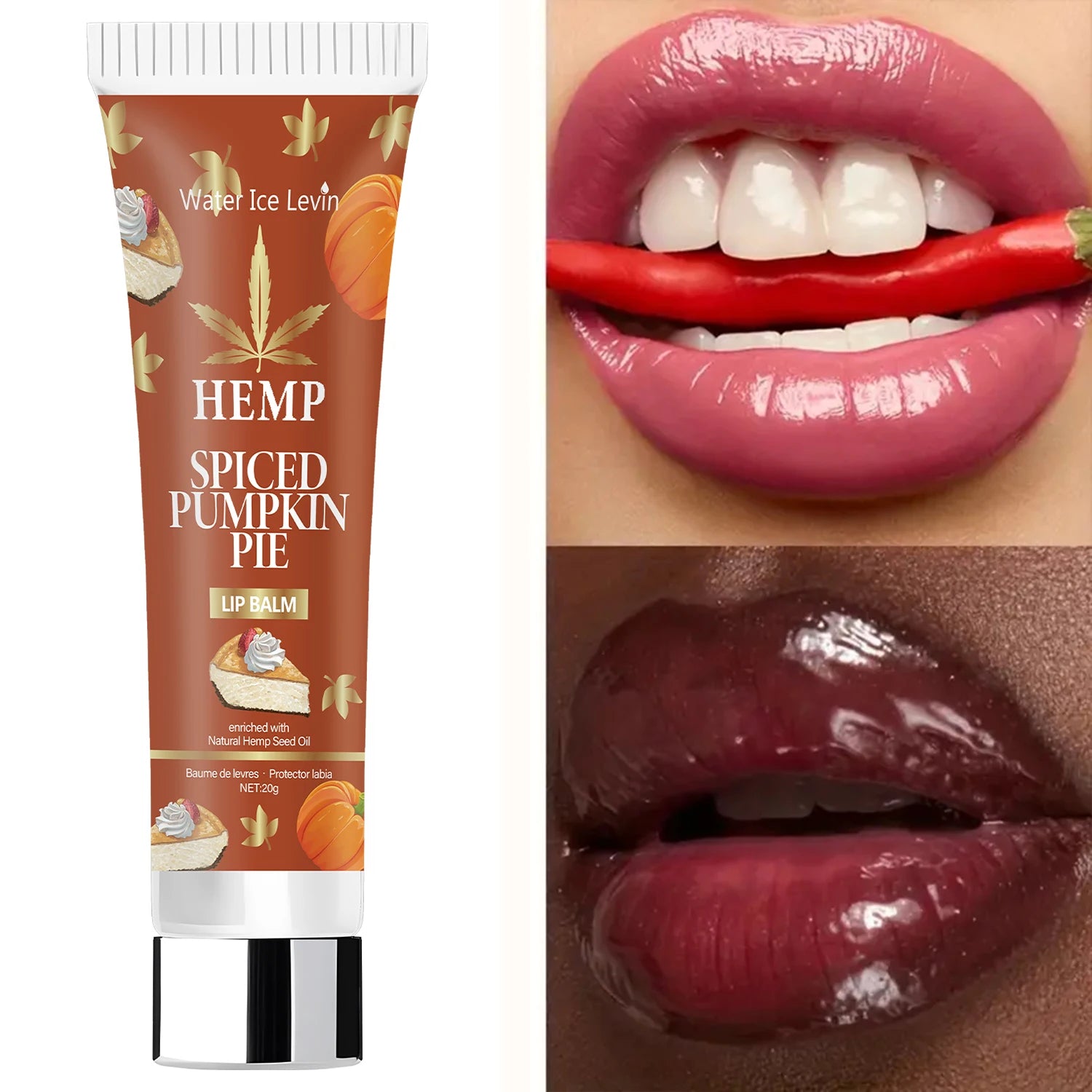 Lip Balm with Hyaluronic Acid & Bee Venom - Non-Sticky Moisturizing Formula for Smooth, Supple Lips Qme