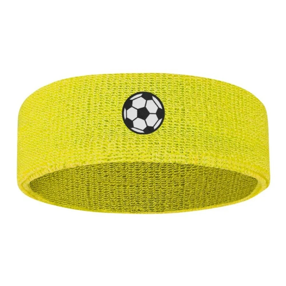 Sweat Absorbing Cartoon Sports Headband Polyester Wicking Hairband Qme