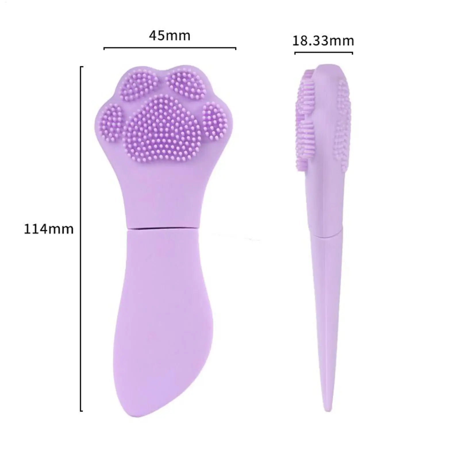 Silicone Cat Paw Acne Blackhead Remover Brush Facial Cleansing Face Qme