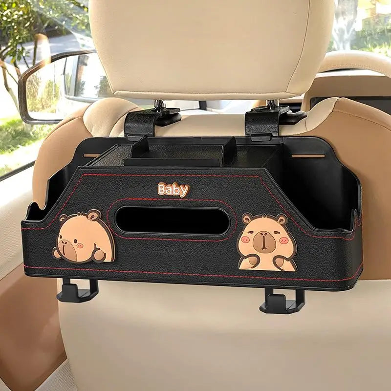 Sturdy Auto Organizer 1 Car Multifunctional Back Seat Storage Box Qme A3