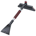 2 In 1 Car Snow Shovel Multifunctional Windshield Snow Remover Front Windshield Ice Scraping Defrost Broom Auto Cleaner Tool Qme Black