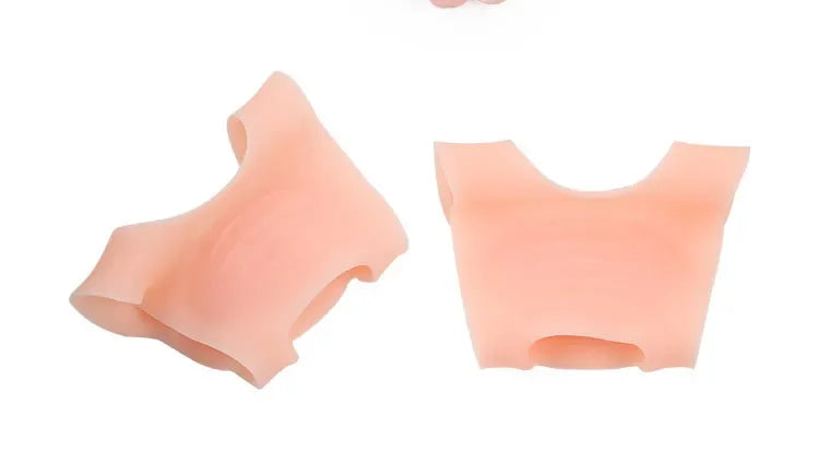 O-type Foot Support Insoles Pads No Slip Shoes Men Women Silicone Qme 2pcs 1