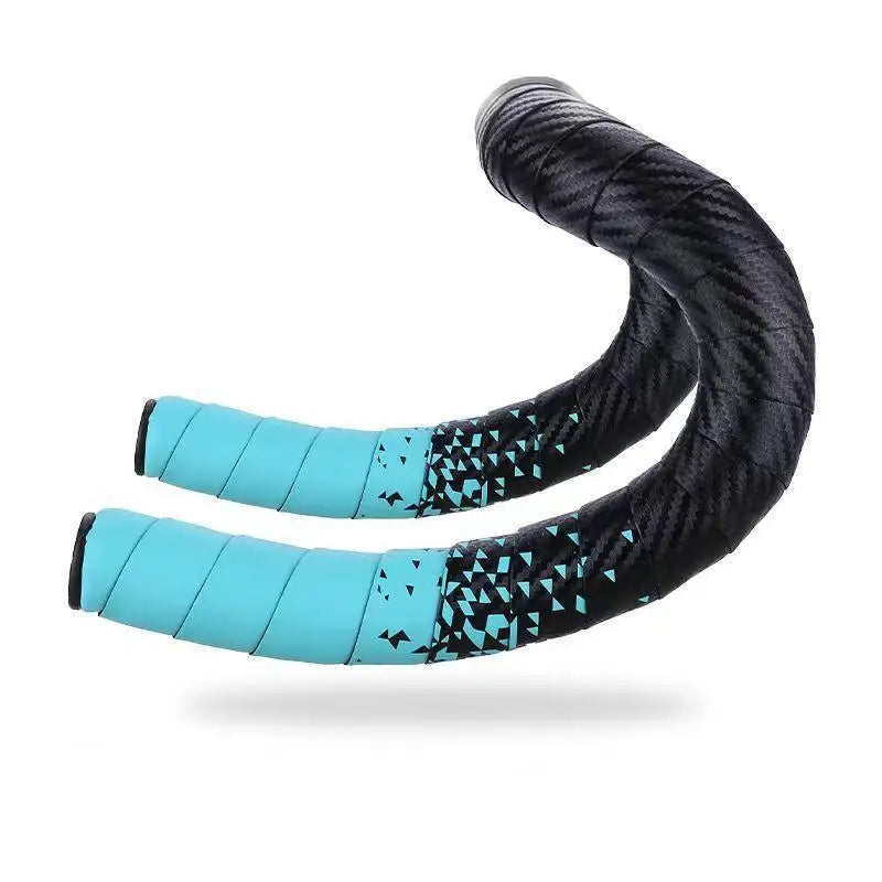 1Pair Anti-vibration Bike Handlebar Tape Non-slip PU EVA Bicycle Qme Mint green