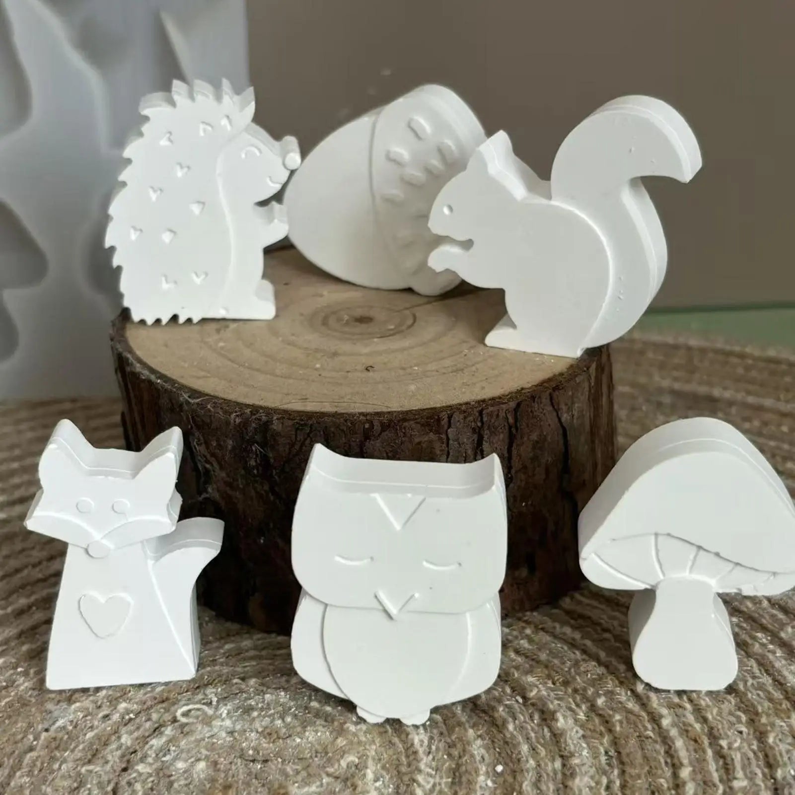 Animal Molds Silicone Bendable Tool Gadget Cute Soap Cement Plaster Qme