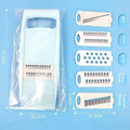 1 Slicer Kitchen Vegetable Multi Potato Chip Veggie Cutter Julienne Qme Blue