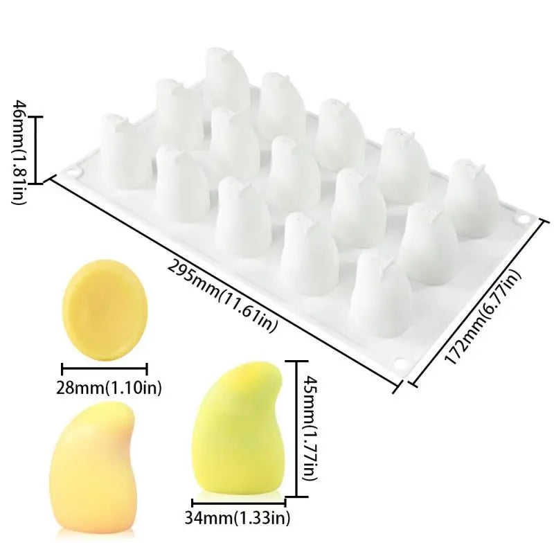 3D Mango Design Silicone Cake Molds Party Pastry Bakeware Fruit Qme 4