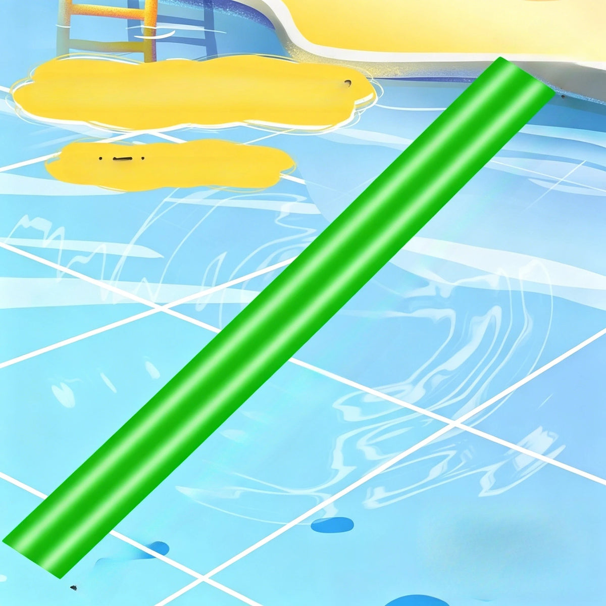 Multicolored Hollow Float Stick Durable Buoyancy Support Accessory Ideal for Daily Swimming Practice Pool and Beach Water Games Qme green 1pcs