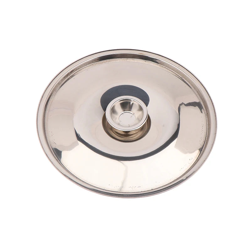 10-26cm Round Pot Lid Thicken Stainless Steel Saucepan Cover Replacement Universal Kitchen Food Lid Kitchen Supplies Qme 22cm