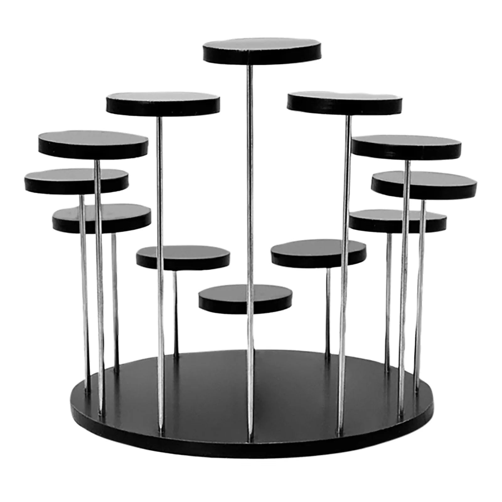 Multi-Tiers Clear Tower Holder for Dessert Anti-slip Acrylic Cupcake Tower Display Bar Party Decor Christmas Wedding Party Decor Qme D