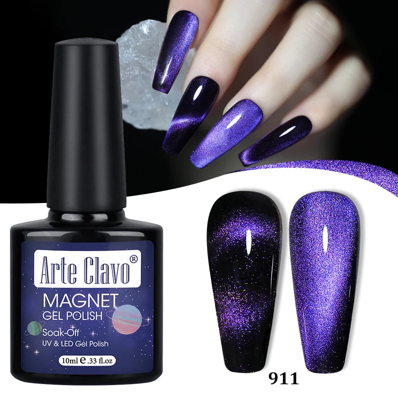 Arte Clavo Shining Transparent Cat Eye Magnetic Gel Unicorn Auroras