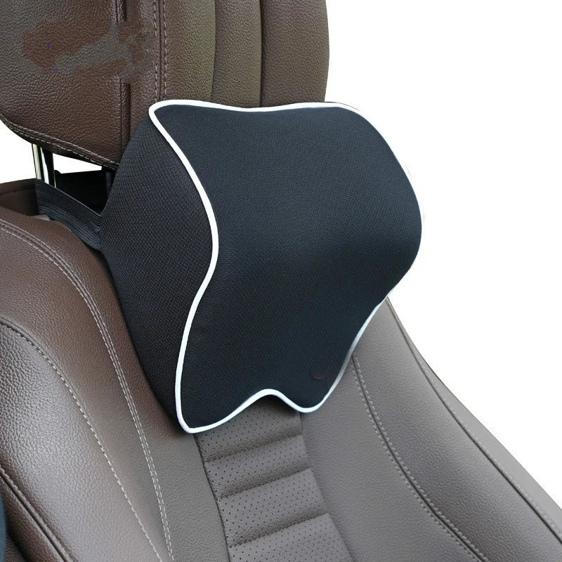 Car Neck Headrest Pillow Auto Seat Head Support Protector Automobiles Seat Rest Memory Cotton Under Qme