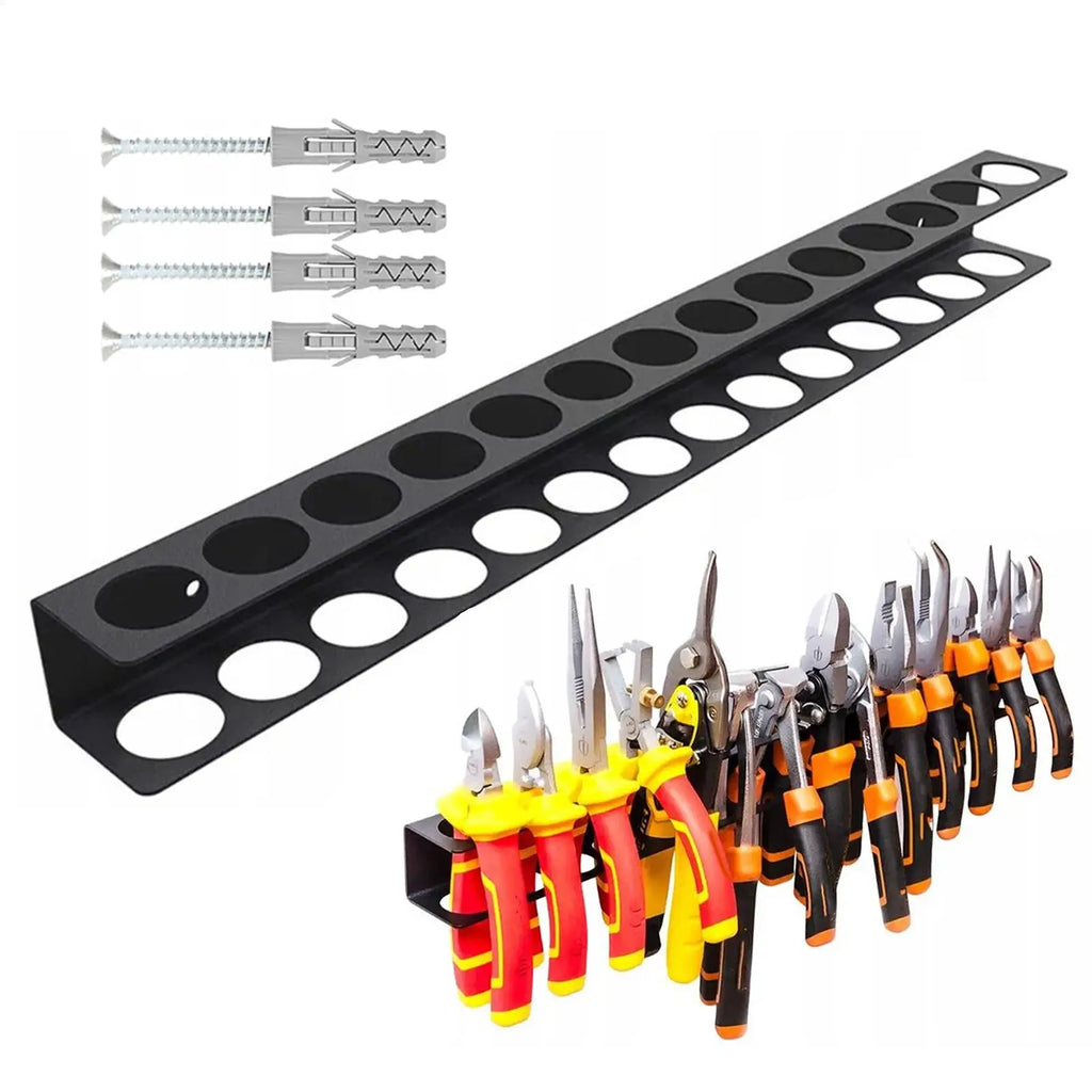 Screwdriver Organizer Steel Plier Mount Hanger Garage Hand Tool Qme