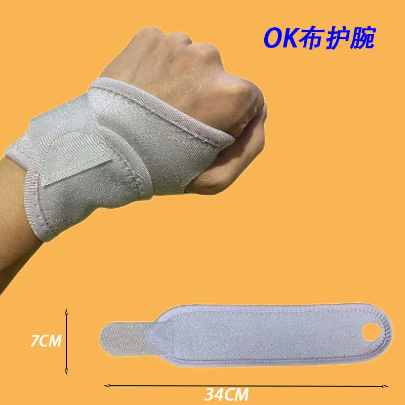 Wrist Sprain Tendon Sheath Joint Strain Maintenance Fixer Tennis Qme Light Grey
