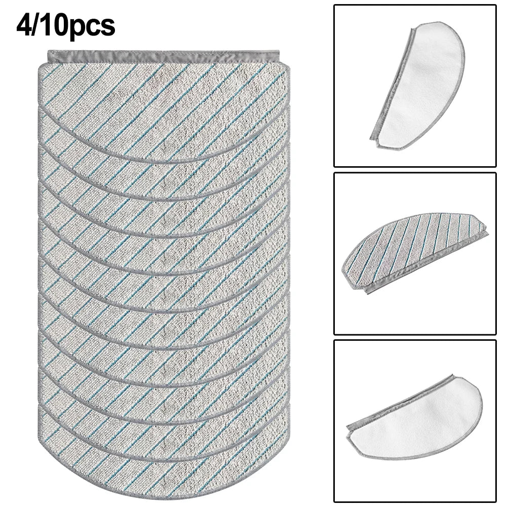 4/10pcs Mop Cloths For ECOVACS For DEEBOT N20/N20 PLUS/N20 Pro Plus Vacuum Cleaner Replacement Accessories Qme