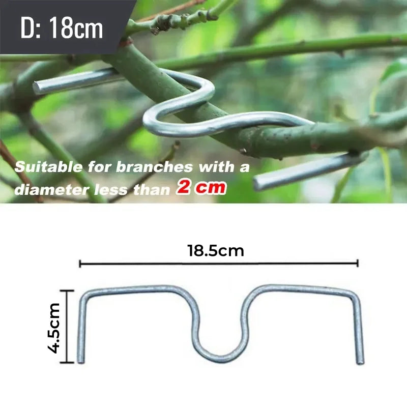 10/30Pcs Fruit Tree Branch Shape Fixator M-Type Branch Trainer Angle Benders Reusable Fruit Tree Support Holder Vine Trainers Qme D-18cm 30Pcs