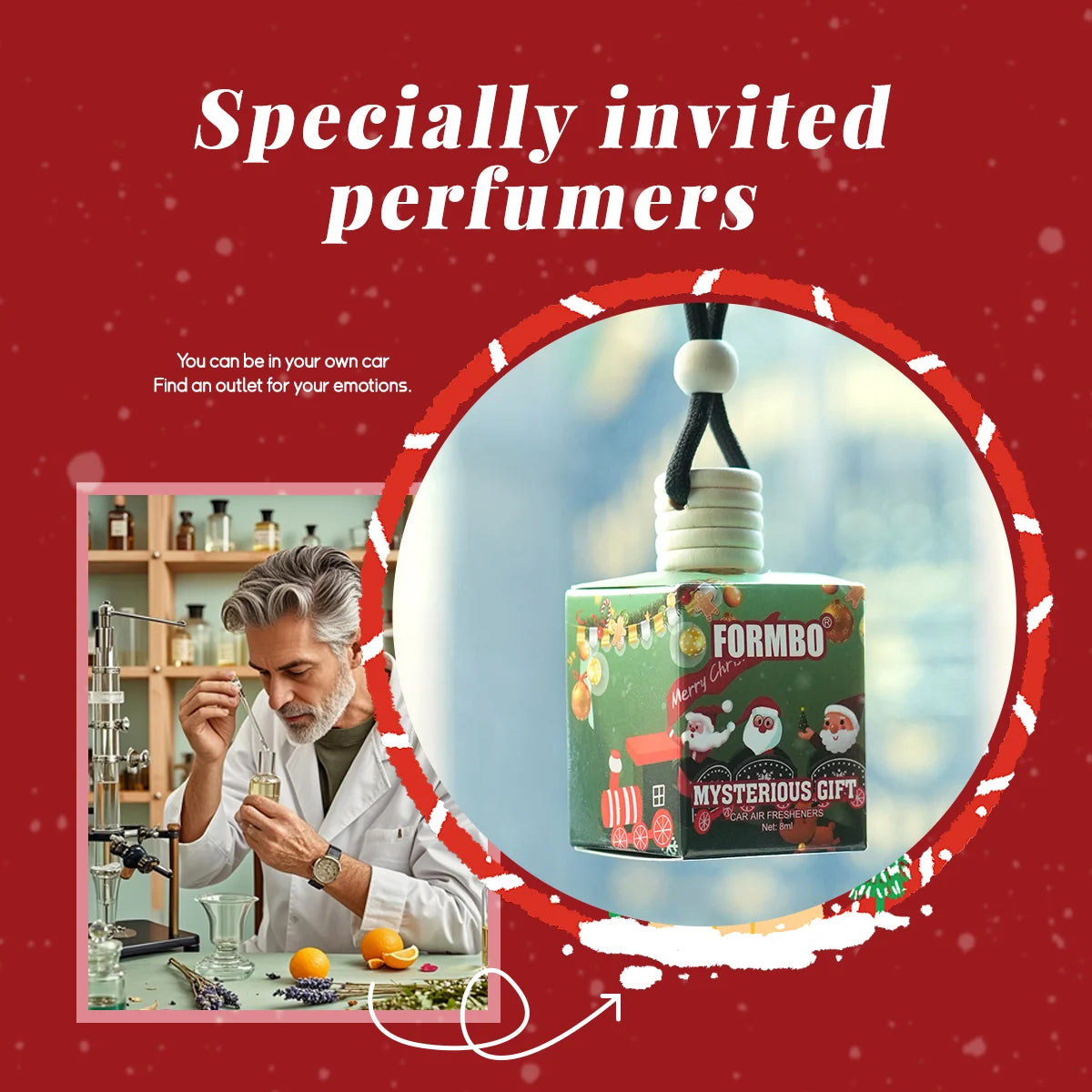 Christmas Car Perfume Fragrance Lasting Odor Removing Snowman Qme
