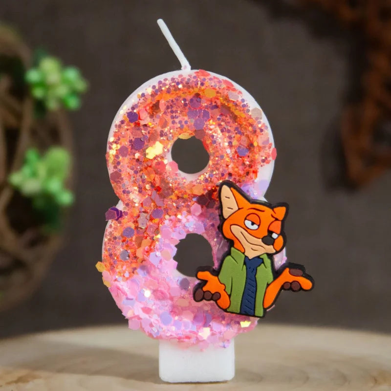 Nick's Birthday Candles Number 0-9 Cake Decorations Candle Student's Qme